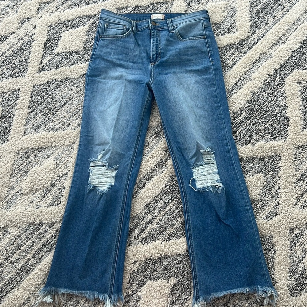 Altar’d State cropped - straight leg jean